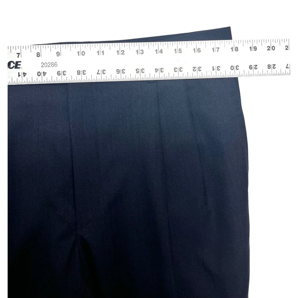 Jos A Bank 35x33 Charcoal Dress Suit Pants Trousers Pleated High Waisted Wool
